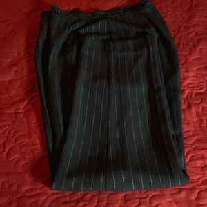 Dress slacks with small slit at the ankle